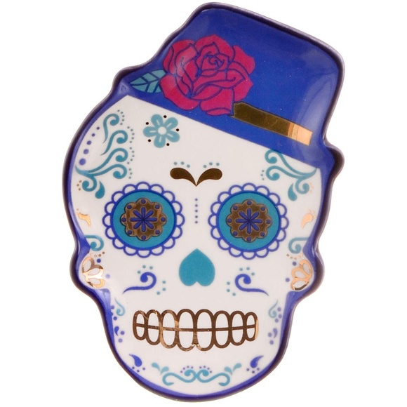 NEW Mr. Macabre Sugar Skull Trinket Tray